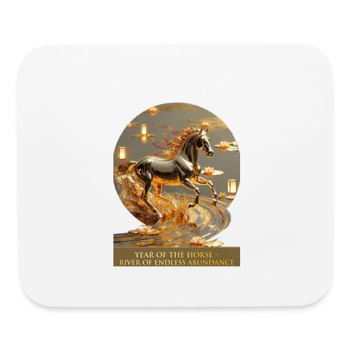 Year of the Horse Abundance T Shirt, Lunar NY Gift - Mouse pad Horizontal