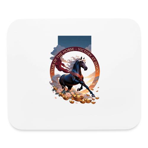 Year of the Horse Dawn T Shirt,Lunar New Year Gift - Mouse pad Horizontal