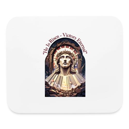 Easter He Is Risen Face of Christ T Shirt, Gift - Mouse pad Horizontal