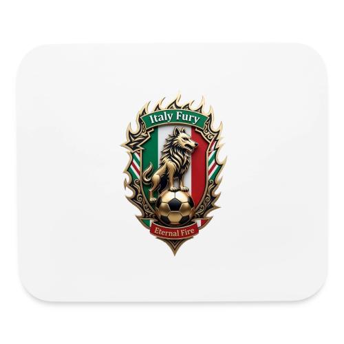 Italy Wolf Fury T-Shirt, Italian Flag Pride Gift - Mouse pad Horizontal