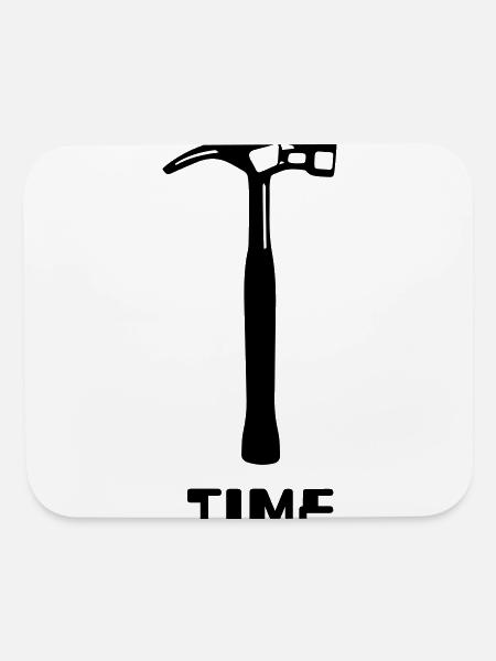 Hammer Time - Mouse pad Horizontal - white - Front