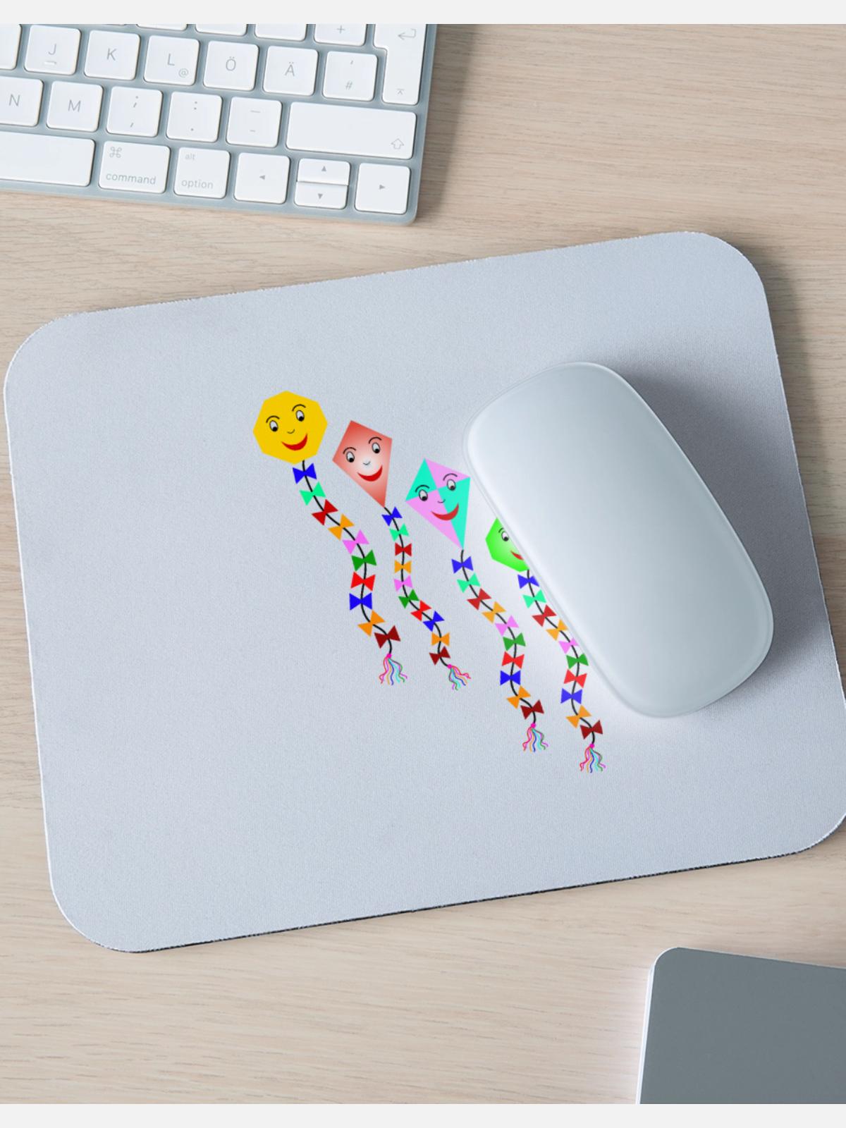 kites - Mouse pad Horizontal - white - Front