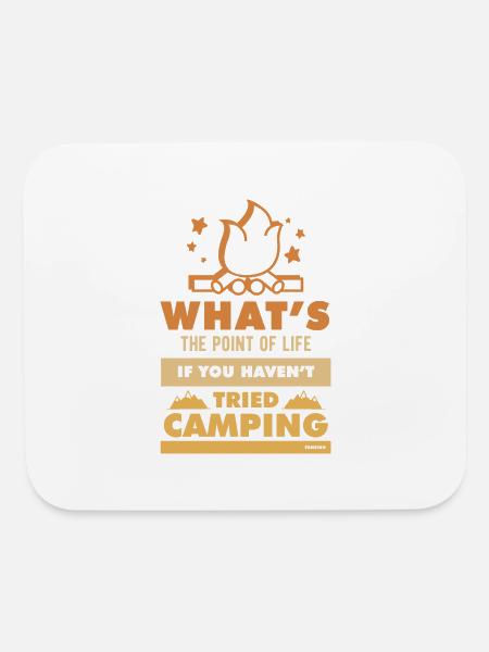 Camping campfire saying gift - Mouse pad Horizontal - white - Front