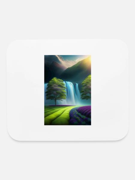 Erath nacher to explore new ways of life - Mouse pad Horizontal - white - Front