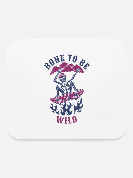 Bone To Be Wild - Mouse pad Horizontal - white - Front