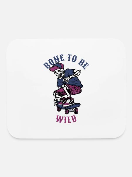 Bone To Be Wild - Mouse pad Horizontal - white - Front