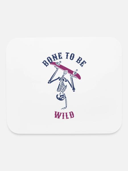 Bone To Be Wild - Mouse pad Horizontal - white - Front