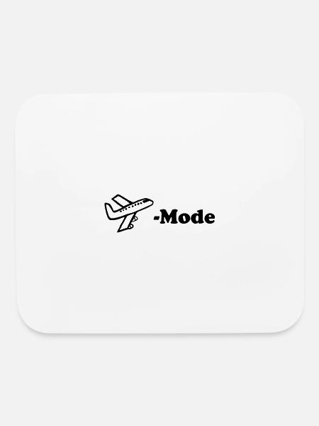 Airplane Mode - Mouse pad Horizontal - white - Front