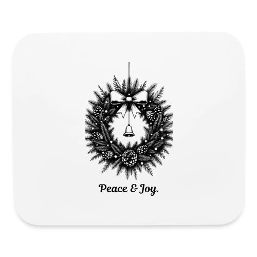 Peace & Joy T-Shirt | Minimalist Elegant Christmas - Mouse pad Horizontal