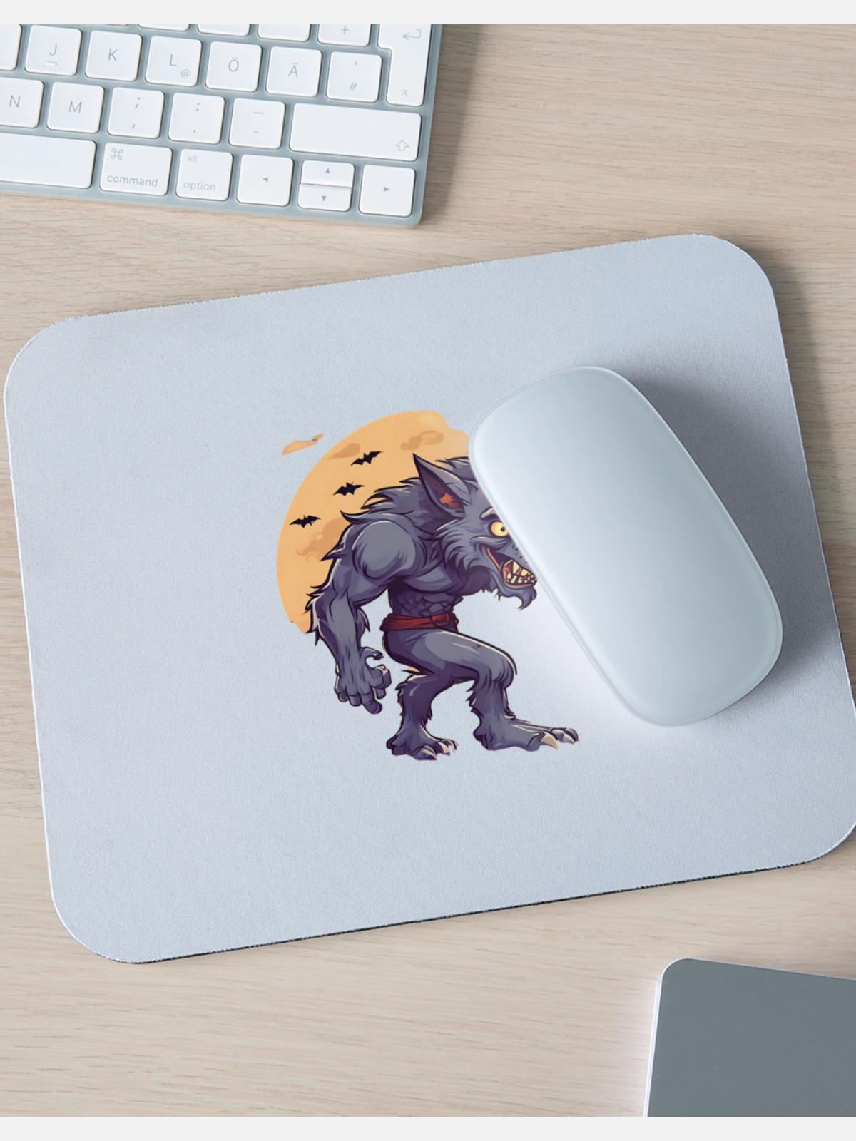 Halloween Werewolf - Mouse pad Horizontal - white - Front