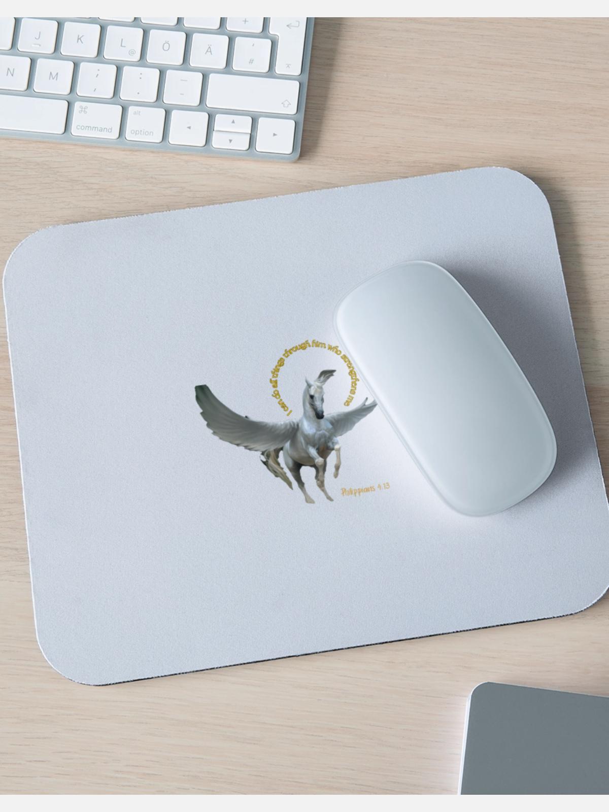 Pegasus - Mouse pad Horizontal - white - Front