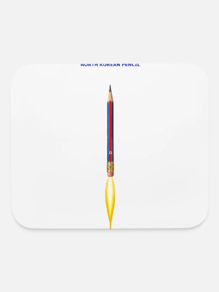 Crayon nord-coréen - Tapis de souris - blanc - Devant