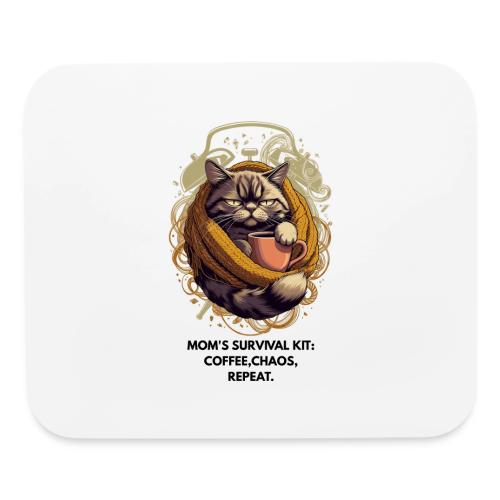 Powered by Sarcasm Cat Tee - Mouse pad Horizontal