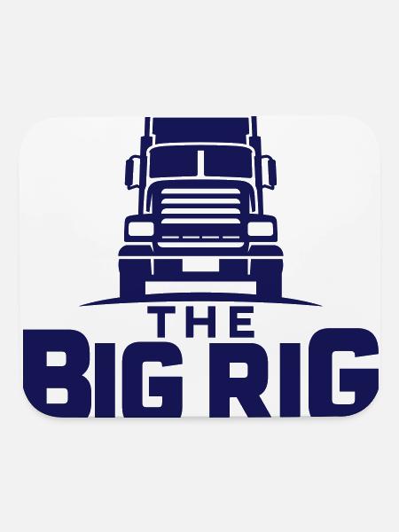 BIG RIG - Mouse pad Horizontal - white - Front
