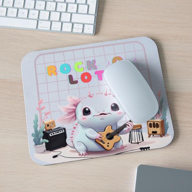 Cute Axolotl Musician: Musical Amphibian Creature