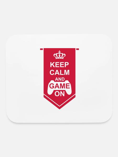Game Banner Keep Calm - Mouse pad Horizontal - white - Front