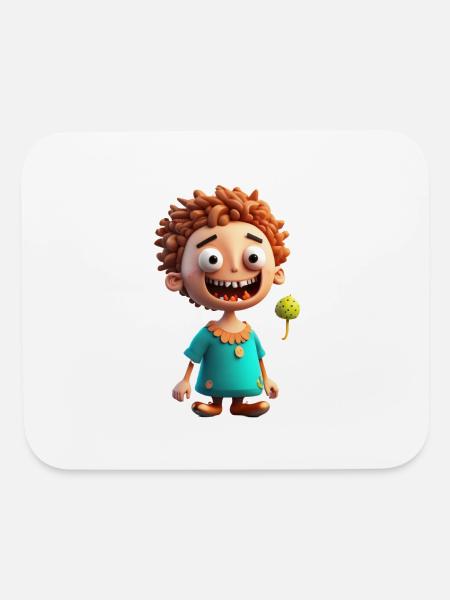 Barnaby - Digital Cartoon Character - Mouse pad Horizontal - white - Front