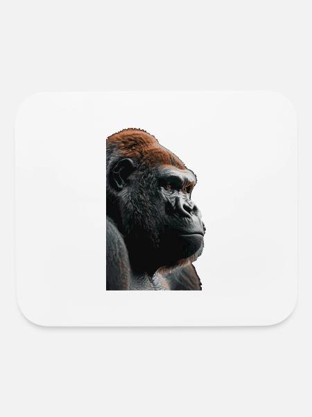 Gorilla - Mouse pad Horizontal - white - Front