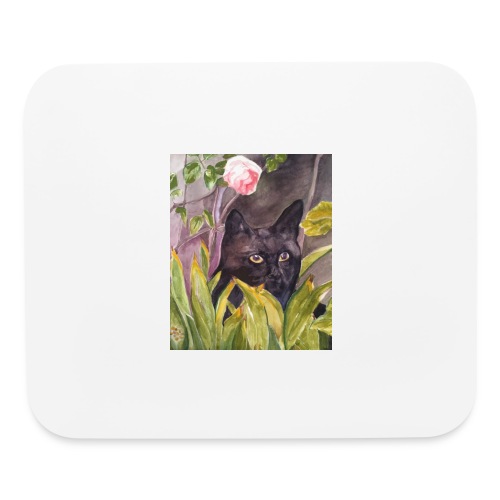 Black cat - Mouse pad Horizontal