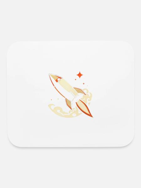 Puissance des fusées - Tapis de souris - blanc - Devant
