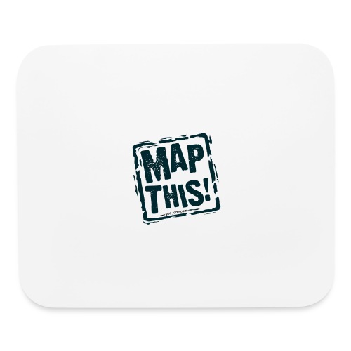MapThis! Black Stamp Logo - Mouse pad Horizontal