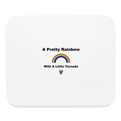 A Pretty Rainbow with a Little Tornado - Mouse pad Horizontal