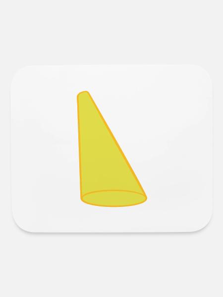 light cone spotlight stage - Mouse pad Horizontal - white - Front