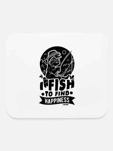 angler - Mouse pad Horizontal - white - Front