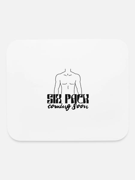 Six Pack Coming Soon 20 - Mouse pad Horizontal - white - Front