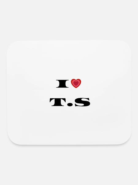 Layered Heart Emblem - Mouse pad Horizontal - white - Front