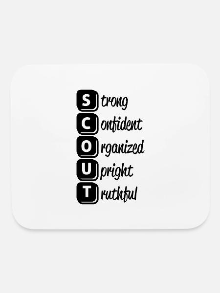 6_s-c-t-o-u-t_1c - Mouse pad Horizontal - white - Front