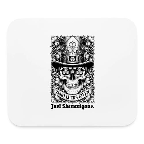 Salty Shamrock Skull T-Shirt - Mouse pad Horizontal