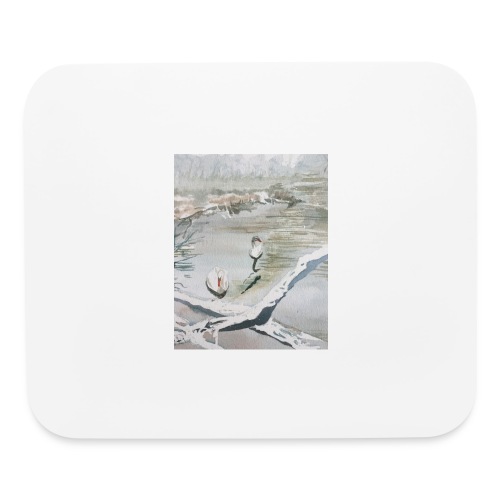 White swans - Mouse pad Horizontal