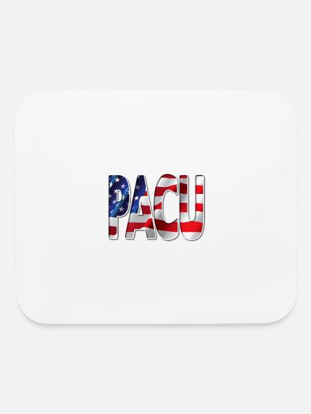 Nurses USA Flag Stars Stripes PACU T Shirt - Mouse pad Horizontal - white - Front