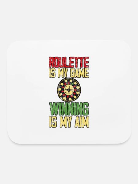 Roulette Is My Game Winning Is My Aim 3 - Mouse pad Horizontal - white - Front