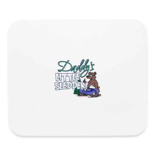 Daddy's Little Sledder - Mouse pad Horizontal