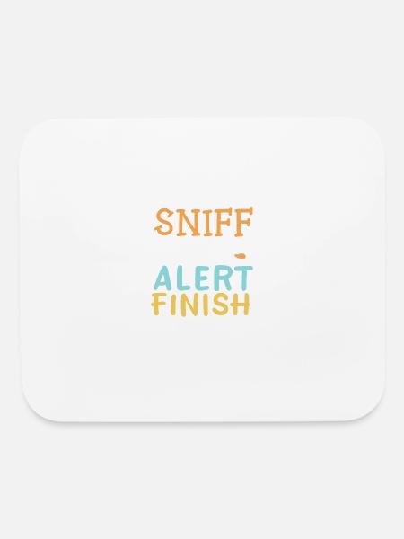 Sniff Alert Finnish - Mouse pad Horizontal - white