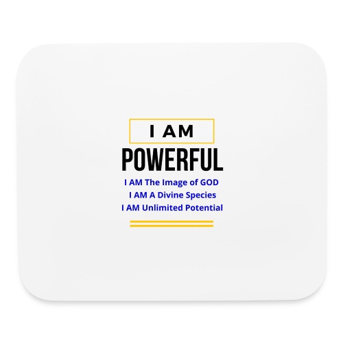 I AM Powerful (Light Colors Collection) - Mouse pad Horizontal
