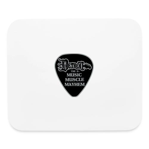 The D® guitar pick black and silver b - Mouse pad Horizontal