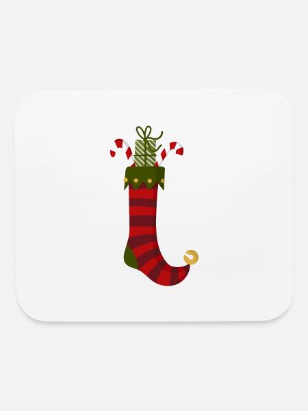 Christmas Sock - Mouse pad Horizontal - white - Front
