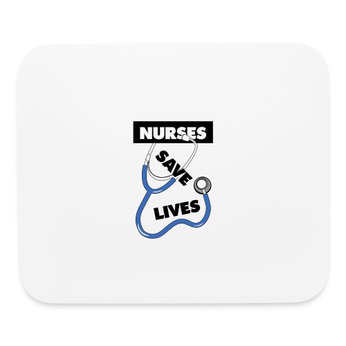 Nurses save lives blue - Mouse pad Horizontal