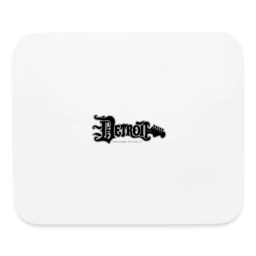 DETROIT GUITAR WTTD BLK SLR REG FONT - Mouse pad Horizontal