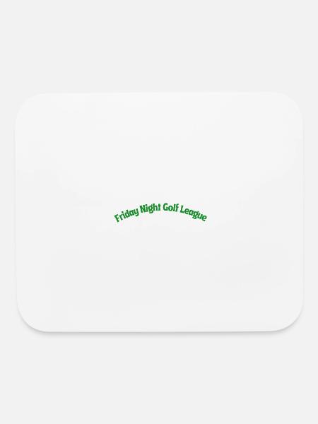 Ligue de golf du vendredi soir - Tapis de souris - blanc - Devant