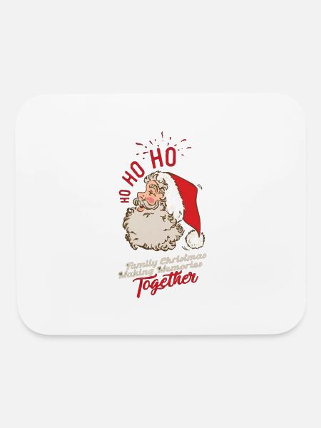 Santa Claus "Family Christmas making memories" - Mouse pad Horizontal - white - Front