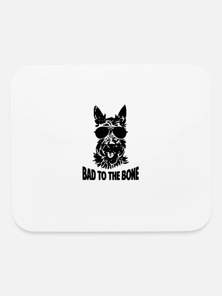 Bad to the Bone - Mouse pad Horizontal - white - Front