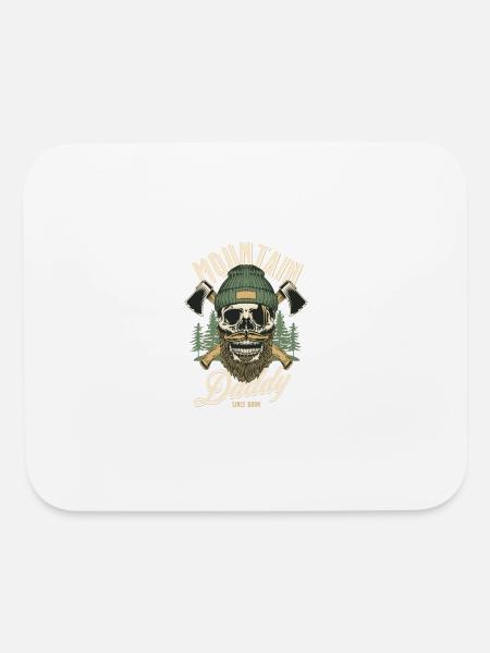 Mountain Daddy Outdoor - Mouse pad Horizontal - white - Front