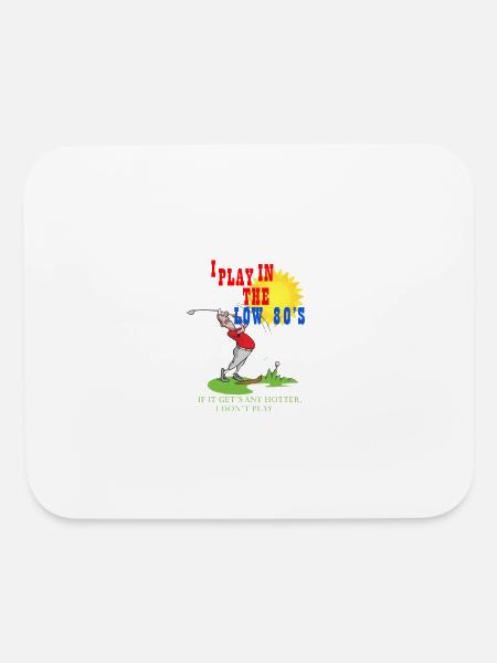 Golf - Mouse pad Horizontal - white - Front