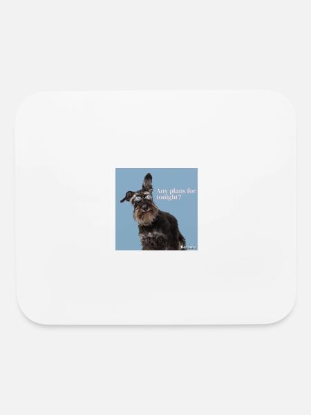 Des projets pour ce soir ? - Tapis de souris - blanc - Devant