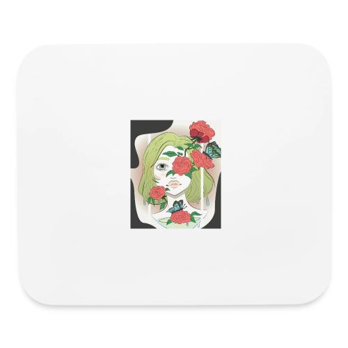 Girl with Rose Vine - Mouse pad Horizontal