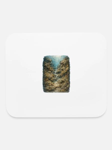 Hidden Ocean Animals - Mouse pad Horizontal - white - Front